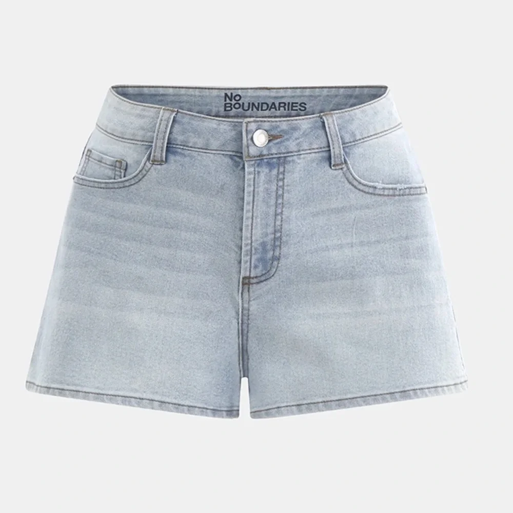 No Boundaries Women’s Denim Mom Shorts